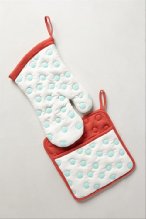 Polka Dotted Potholders