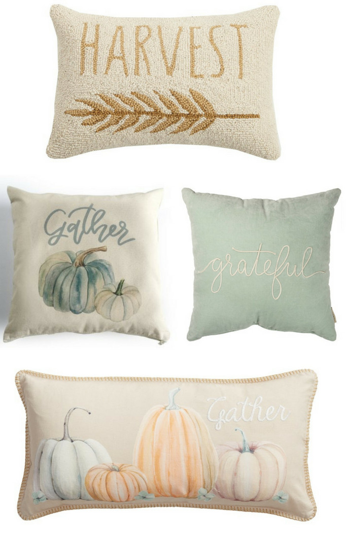 Cute fall pillows - 30 best fall pillows of 2018 - Watercolour fall pillows - Fall and autumn home decor