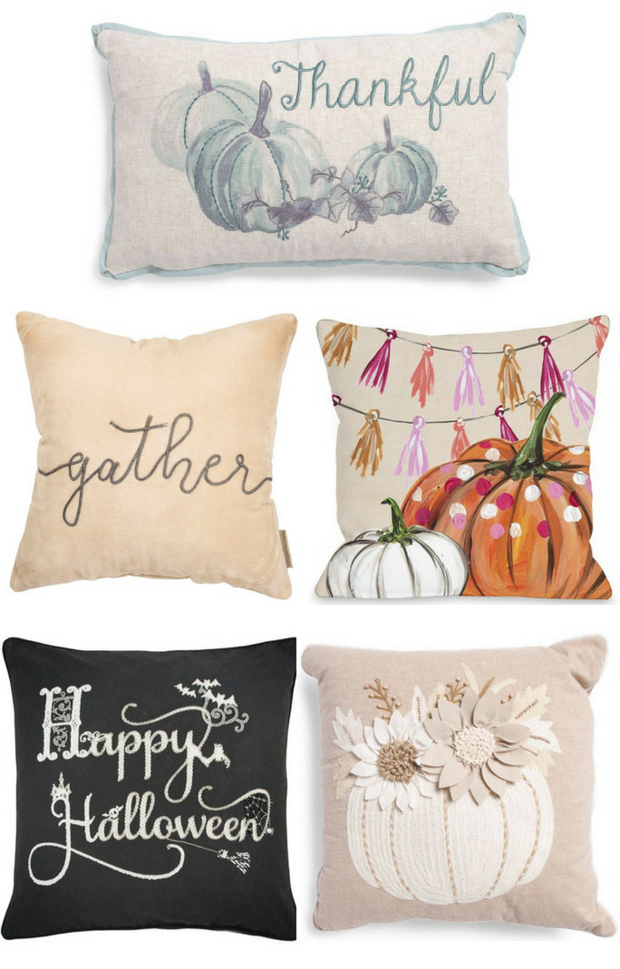 Cute fall pillows - 30 best fall pillows of 2018 - Thanksgiving home decor - Halloween home decor 