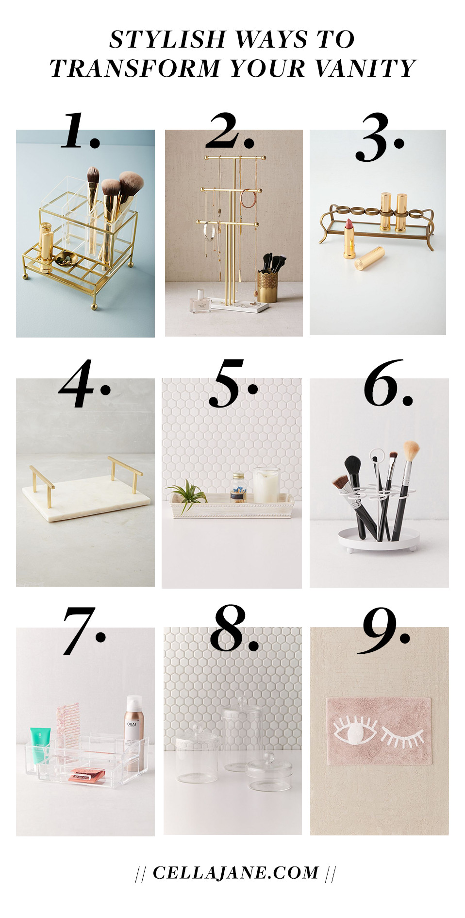 Stylish Ways To Transform Your Vanity Cella Jane