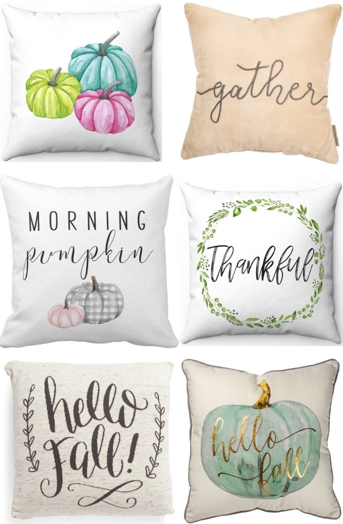 Cute fall pillows for 2019: Thanksgiving pillows