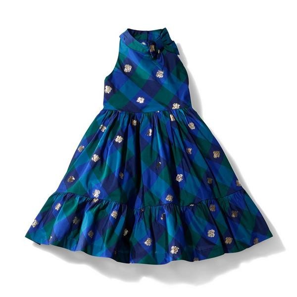 Check Metallic Dress