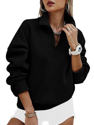 PRETTYGARDEN oversized half zip fleece hoodie from Amazon, similar to the Lululemon Scuba oversized half zip
