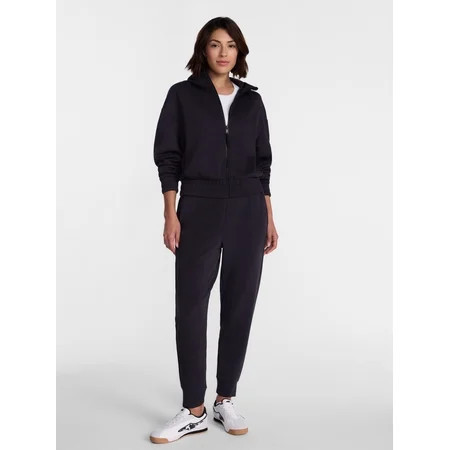 Avia ScubaKnit cropped zip hoodie from Walmart, a Lululemon Scuba full zip alternative