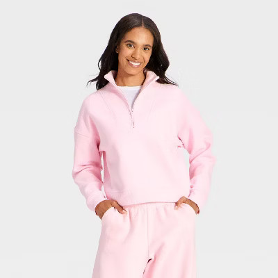 All In Motion Active Comfort half zip pullover from Target, a lightweight Lululemon Scuba alternative